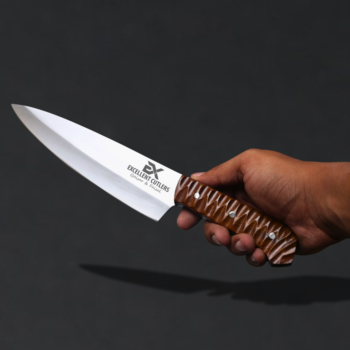 Premium Chef/Kitchen Knife ( Rosewood Edition ) - 12c27 Stainless Steel | Total Length 12.8 Inches