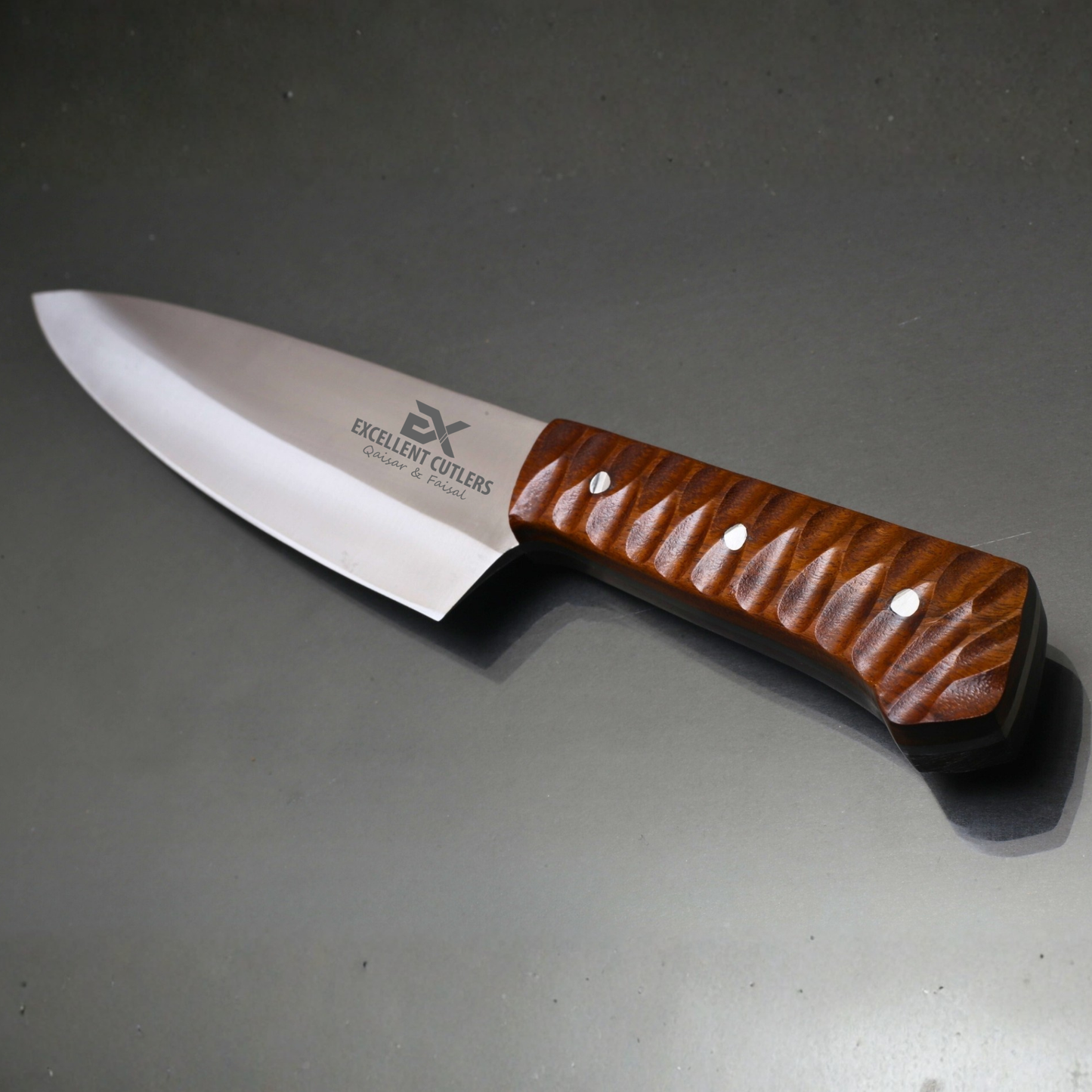 Premium Chef/Kitchen Knife ( Rosewood Edition ) - 12c27 Stainless Steel | Total Length 12.8 Inches