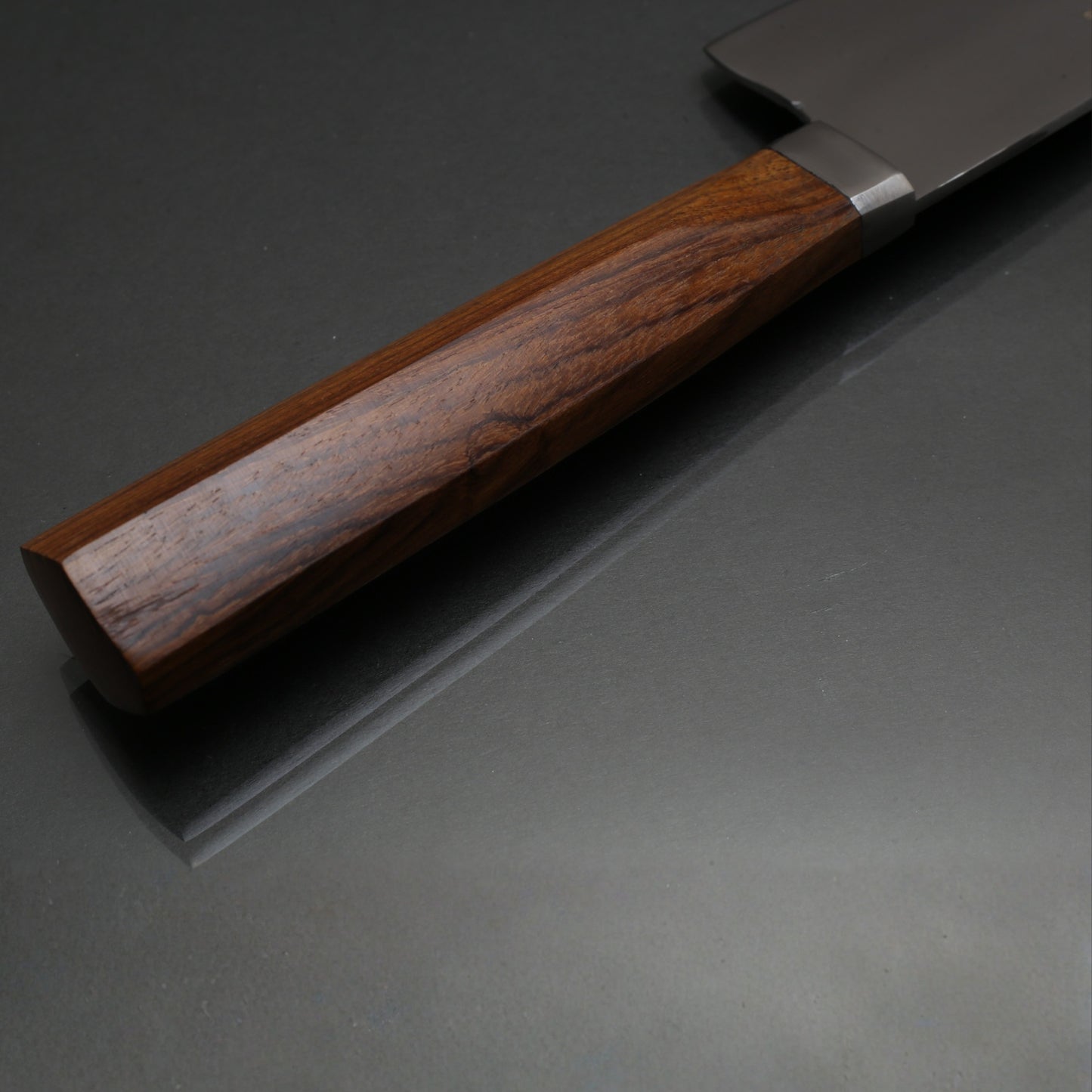 The Artisan 8-Inch Rosewood Series: J2 Stainless Steel Slaughter & Chef Knife by Excellent Cutlers