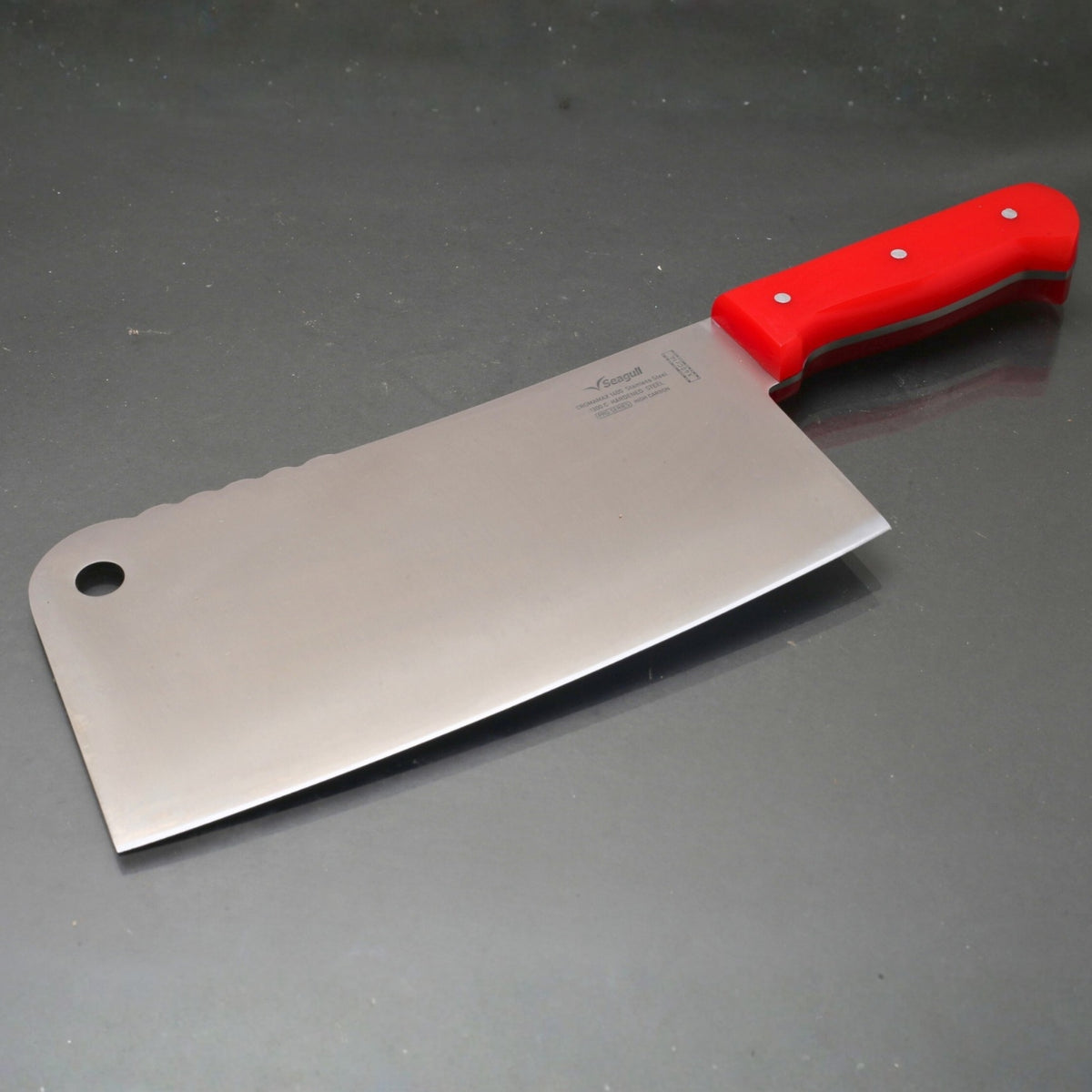 Seagull 1Pc Cleaver X40Cr14 Satinless Steel With Acrylic Handle (Total length 12.5 inches )