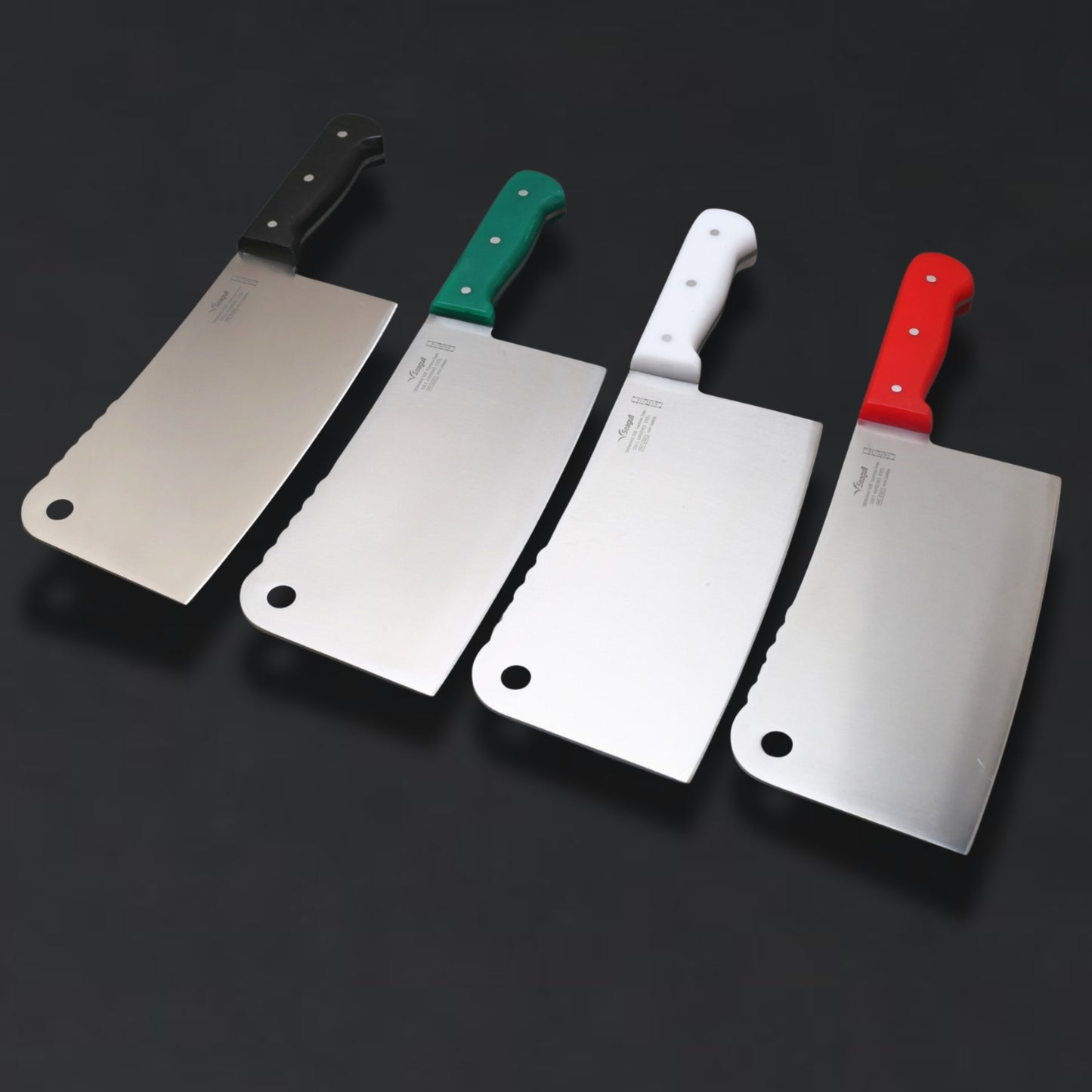 Seagull 1Pc Cleaver X40Cr14 Satinless Steel With Acrylic Handle (Total length 12.5 inches )