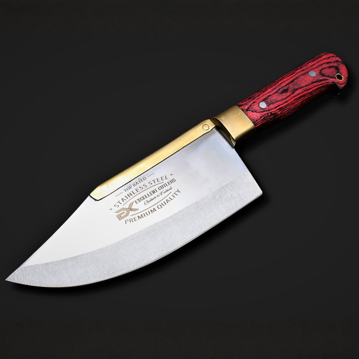 The Brassback Skinner: Excellent Cutlers 7-Inch 12C27 Stainless Steel Chef & Skinner Knife