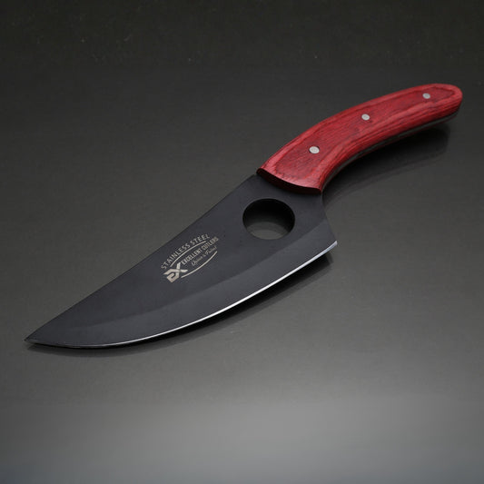 Excellent Cutlers 11" Husk Chef Knife – Powder Coated Blade & Pakkawood Handle