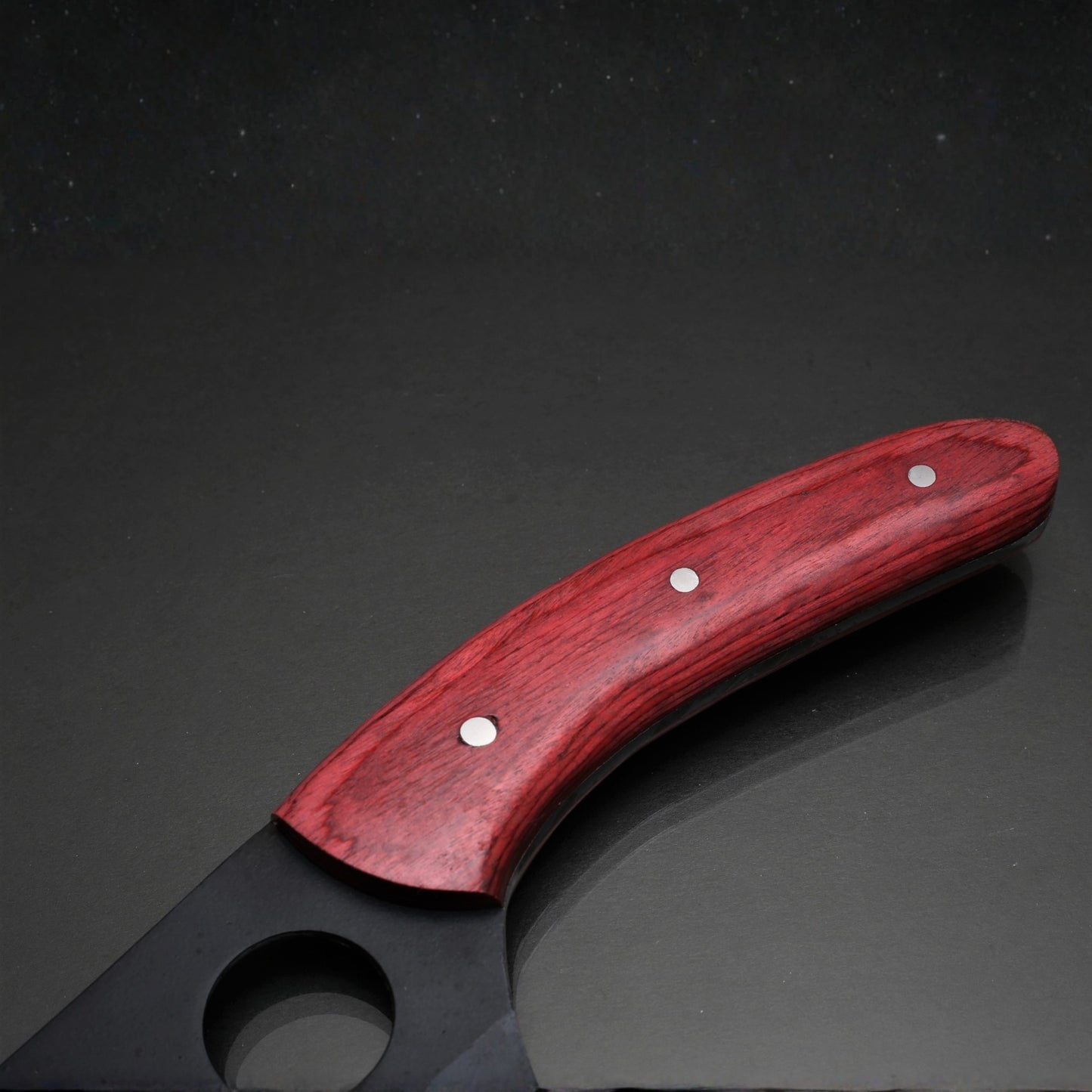 Excellent Cutlers 11" Husk Chef Knife – Powder Coated Blade & Pakkawood Handle