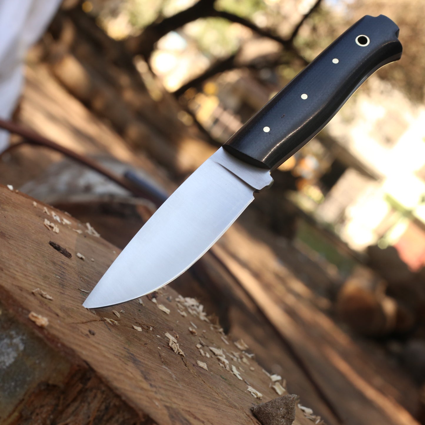 🏕️ Hunting | Chef  Skinner Knife With Leather Cover – J2 Steel with Micarta Handle 🔪 Blade Length 4.3 inches