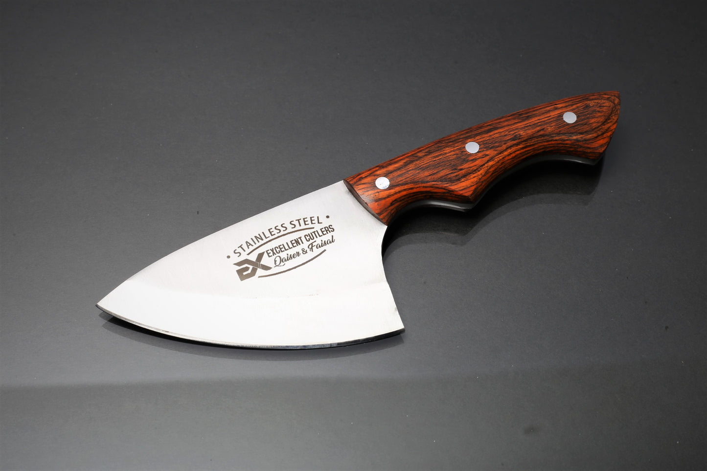 Scorpion Skinner Knife - Handcrafted Blade 4-Inch – 12C27 Stainless Steel & Multi-Color Wood Handle