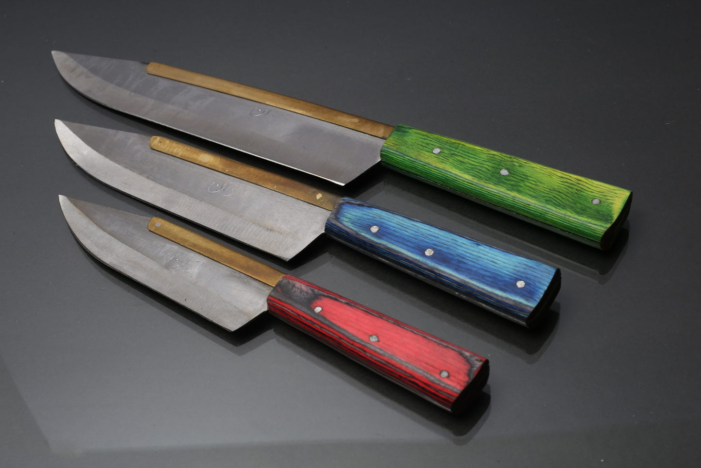 3Pcs Azan Funder Steel Knives Set