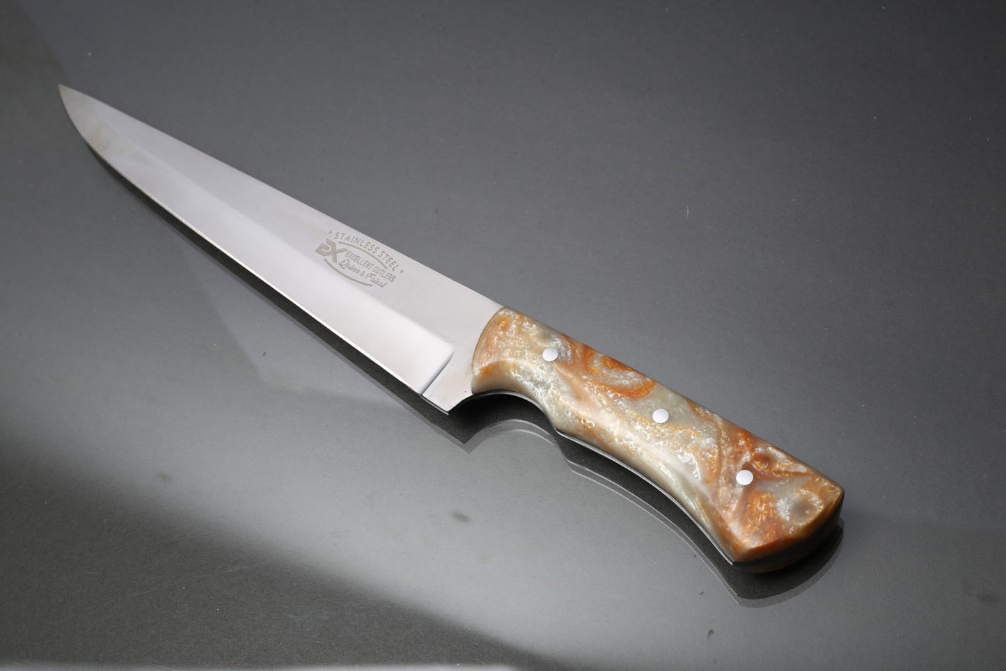 1pc Excellent New Premium Fillet Knife With Resin Handle / Blade 9 Inches