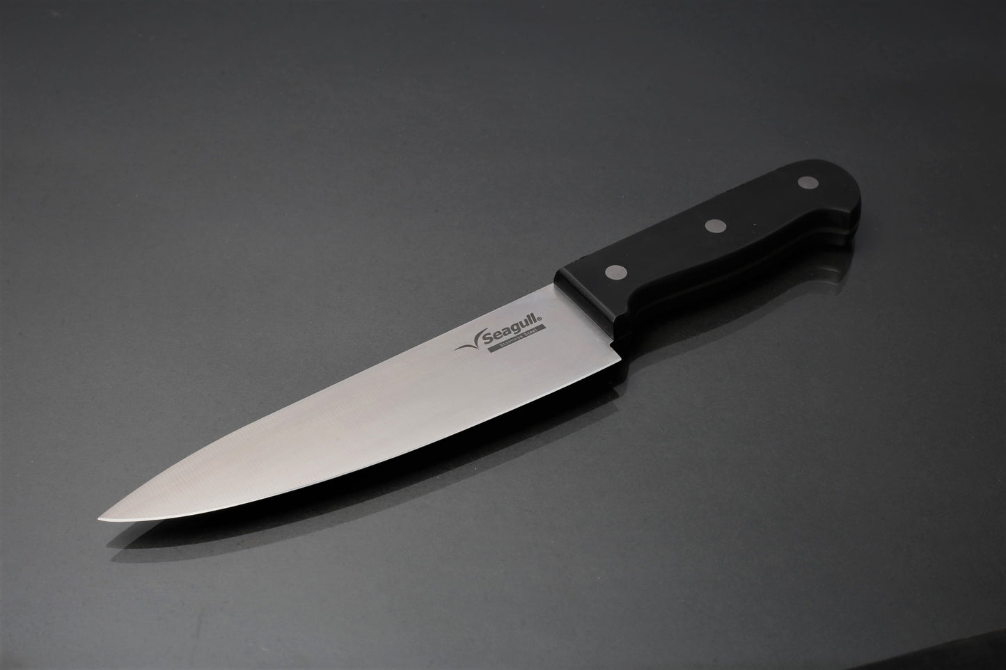 Professional 6-Inch Kitchen & Skinner Utility Knife – X40Cr14 Stainless Steel with Ergonomic Black Fibre Handle