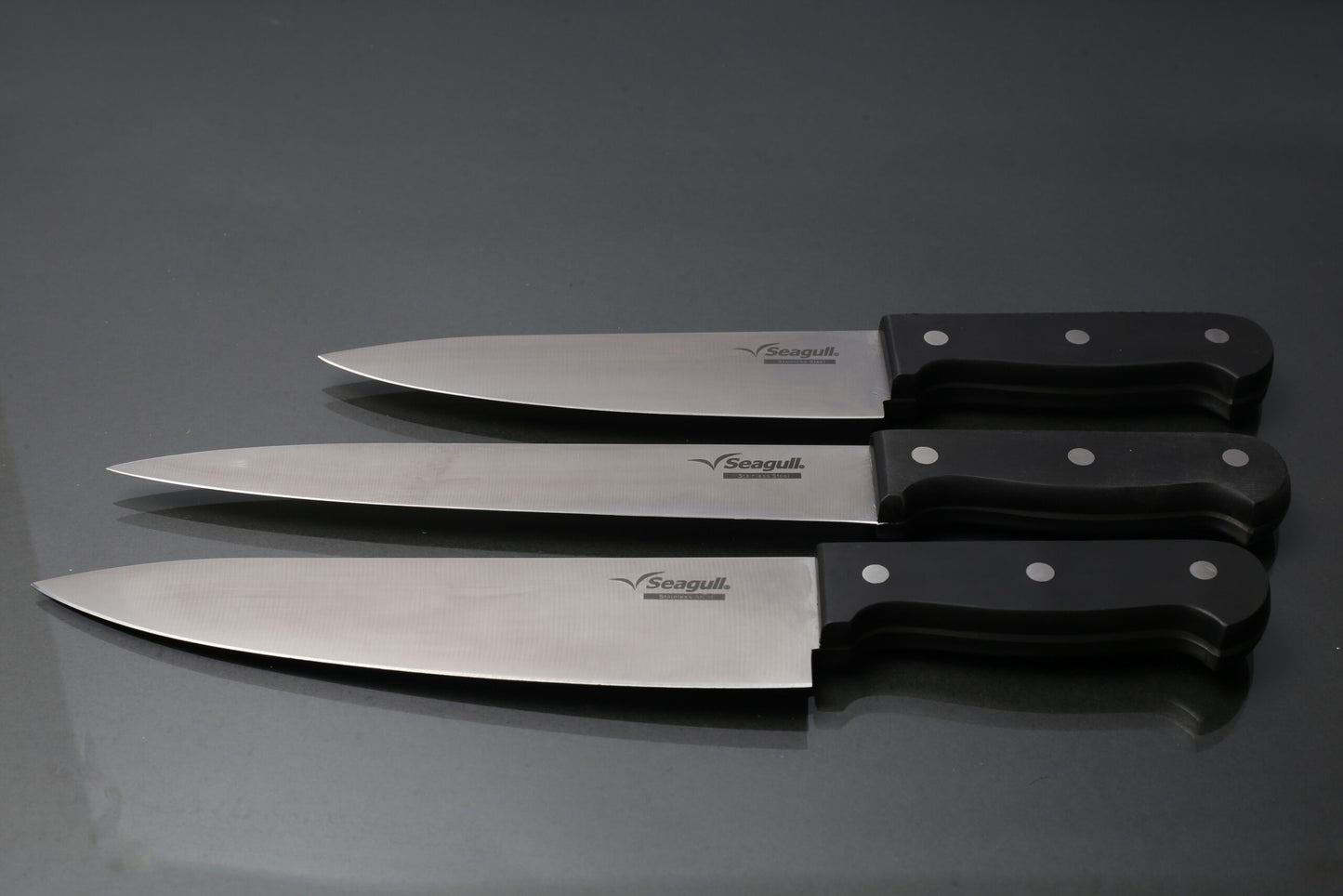 3PC Seagull Knives Set / X40Cr14 Stainless Steel Razor Sharp Blades