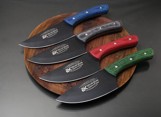 1Pc Excellent Skinner -  Blade High Carbon (1095) With Powder Coating , Handle Color Wood  | Total Length 11.5 inches |