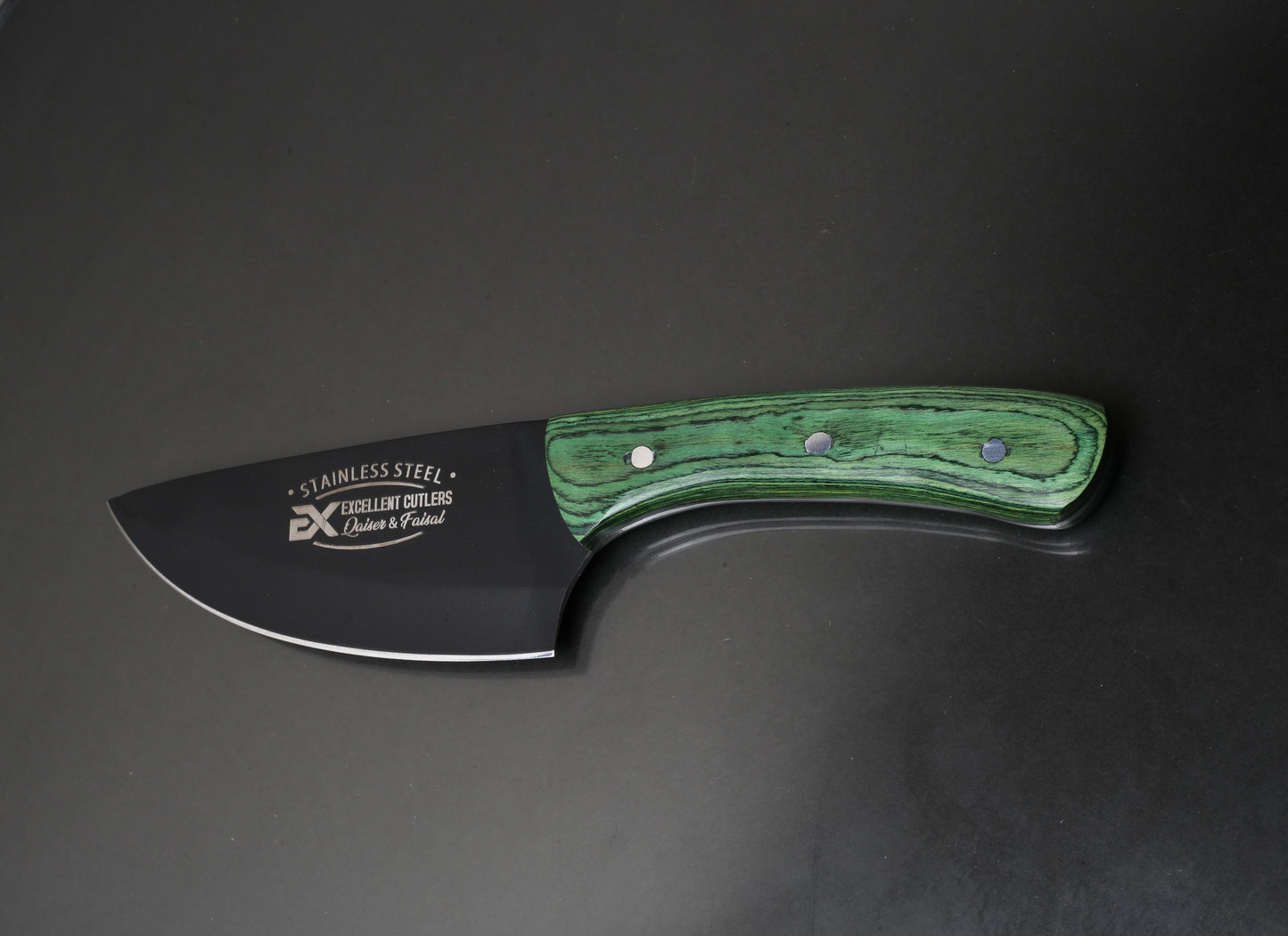 1Pc Excellent Skinner -  Blade High Carbon (1095) With Powder Coating , Handle Color Wood  | Total Length 11.5 inches |