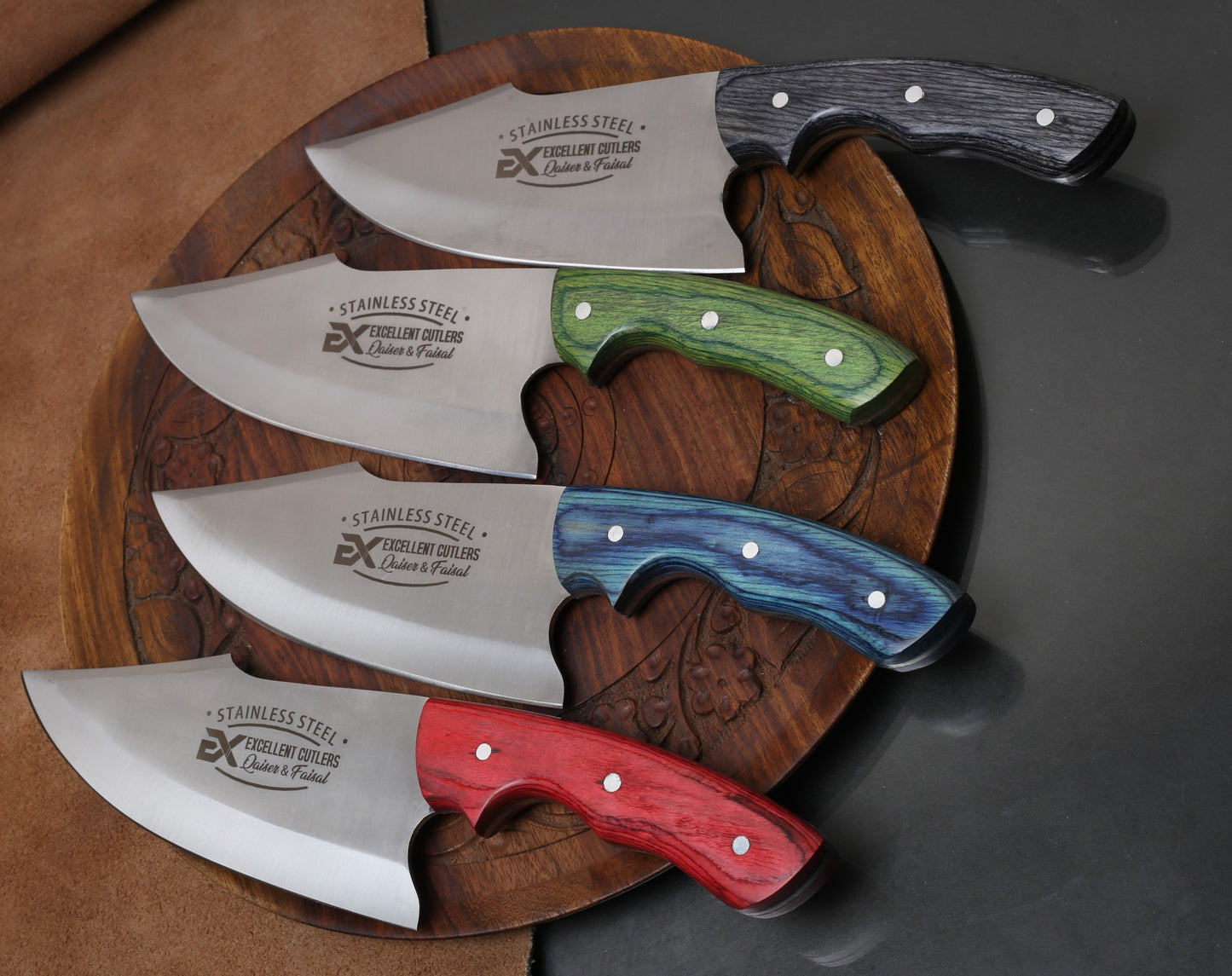 1Pc Excellent Skinner- Blade 12c27 Stainless Steel , Handle Color wood | Total Length 12 inches |