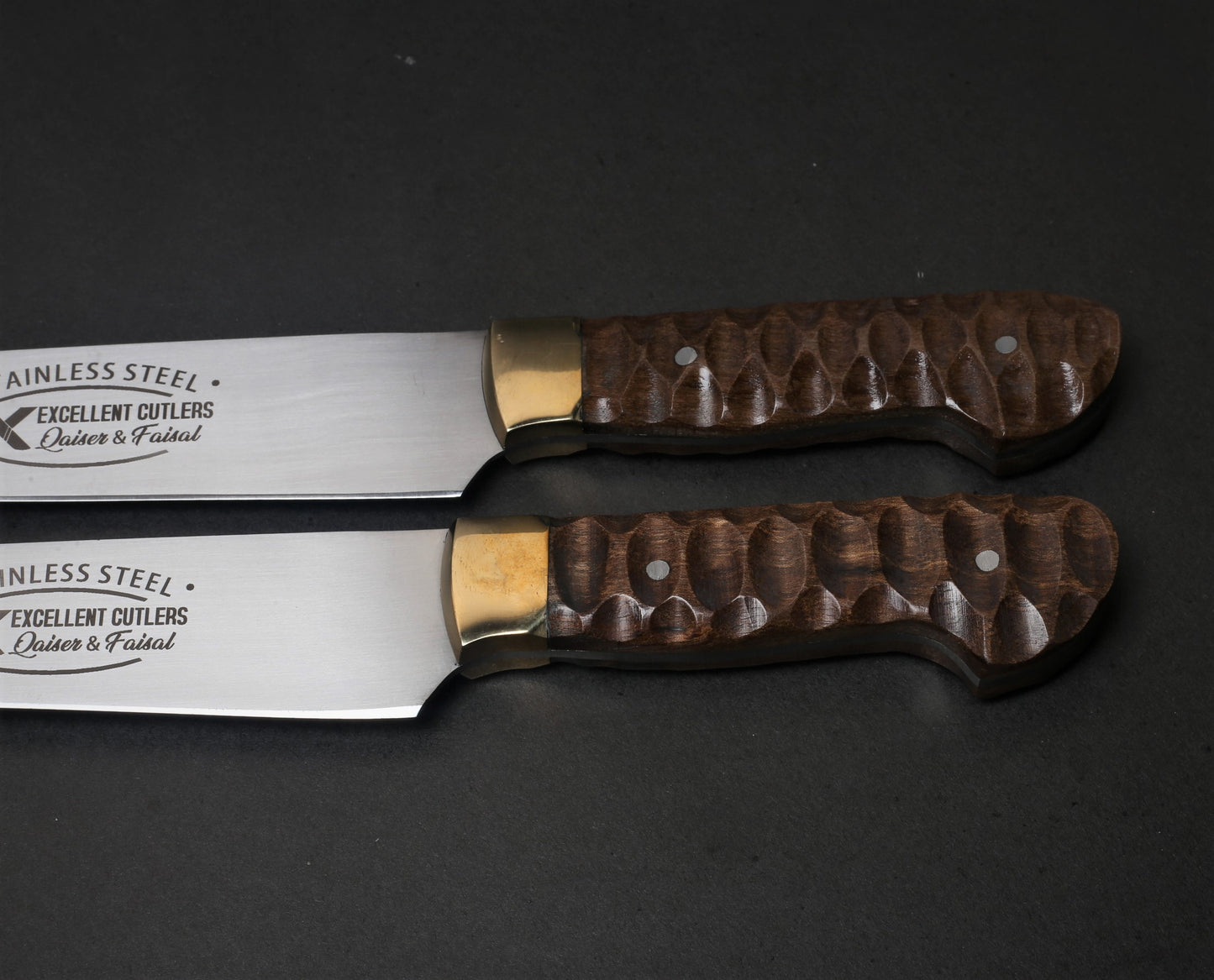Pair Of 2PC Premium Chef/Kitchen Knives Set ( Rosewood Edition) _ 12c27 Stainless Steel