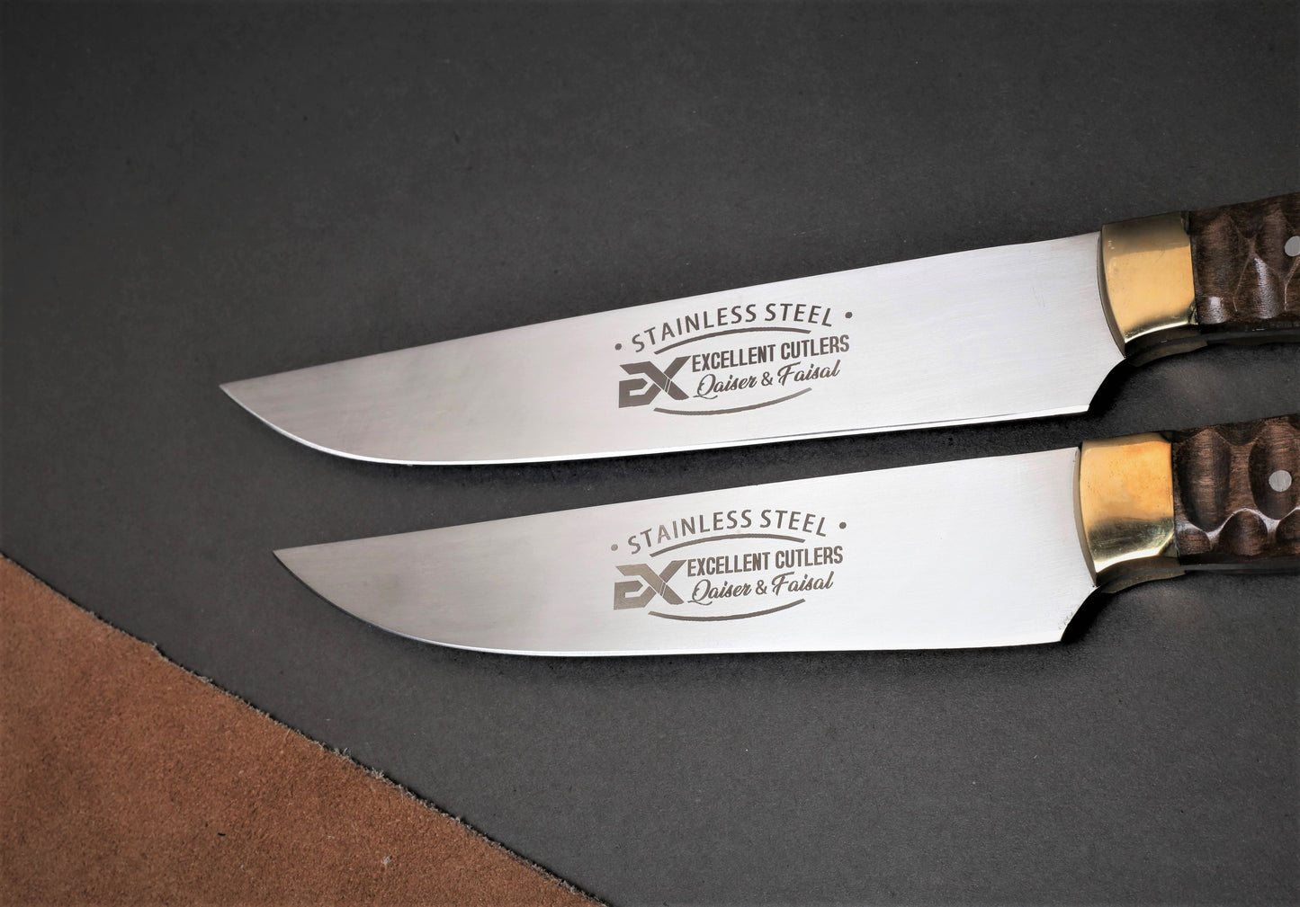 Pair Of 2PC Premium Chef/Kitchen Knives Set ( Rosewood Edition) _ 12c27 Stainless Steel