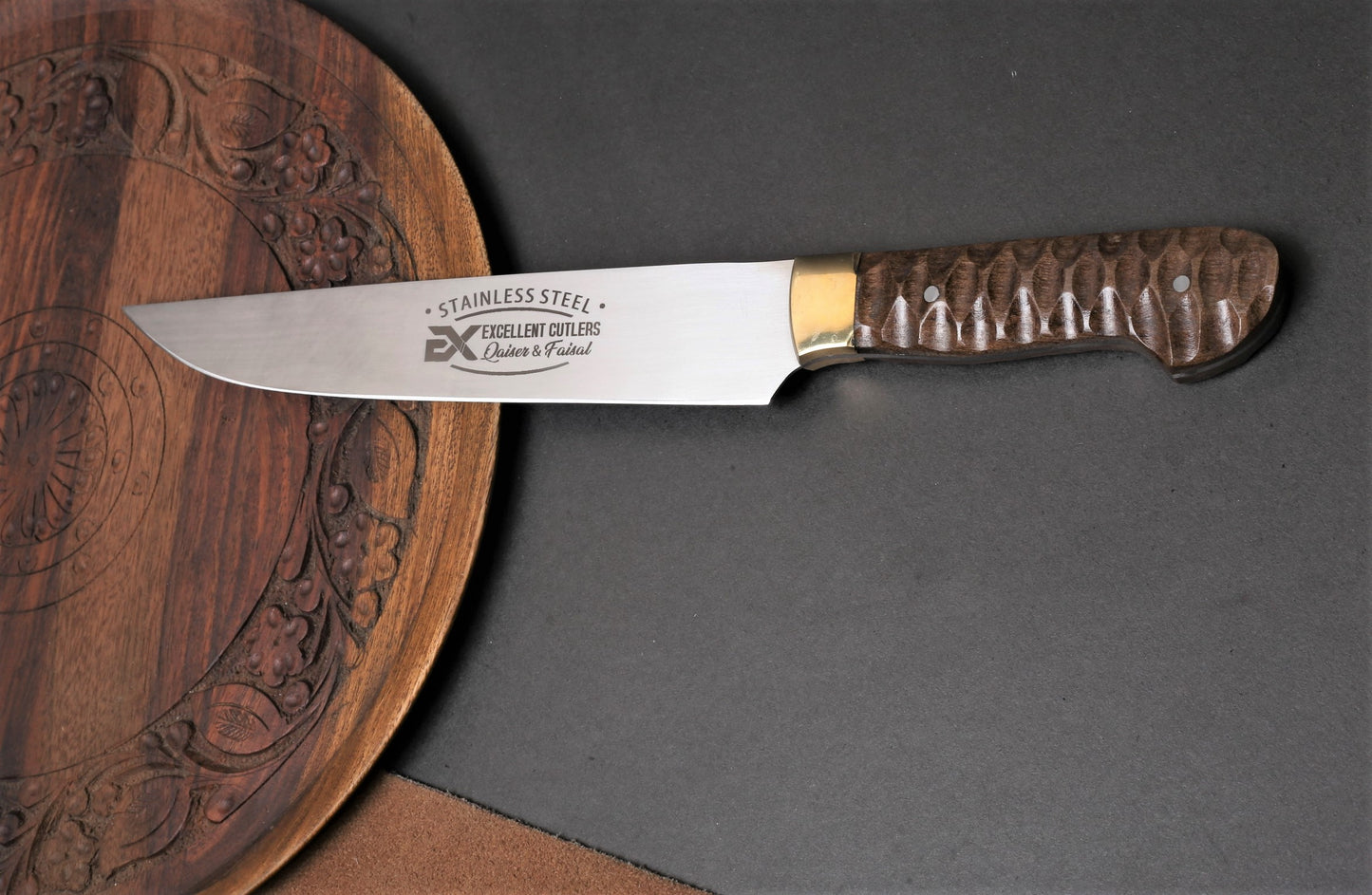 Excellent Premium Knife (Rosewood Edition) -12c27 Stainless Steel | Total Length 12.2 Inches