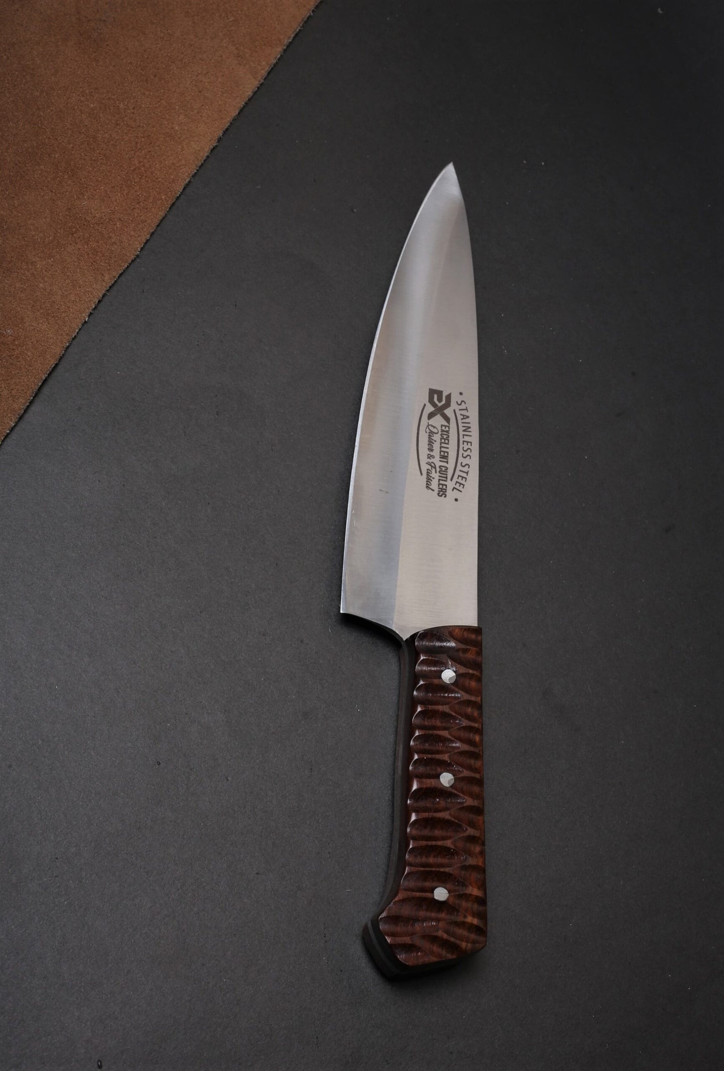 Premium Chef/Kitchen Knife ( Rosewood Edition ) - 12c27 Stainless Steel | Total Length 12.8 Inches
