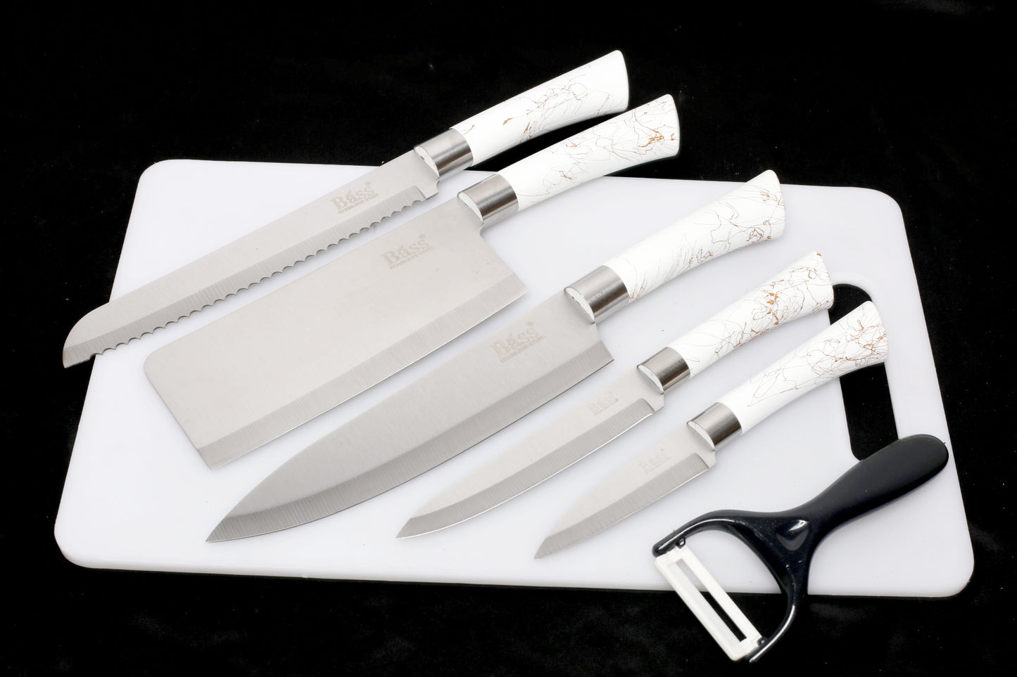 Professional 6-Piece Kitchen Knife Set Wazirabad – White Color –