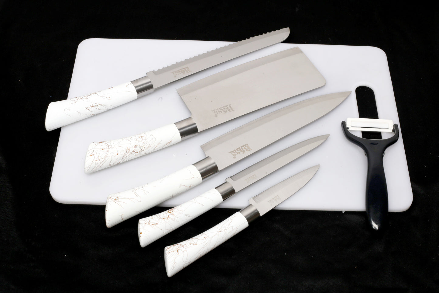 Professional 6-Piece Kitchen Knife Set Wazirabad – White Color –