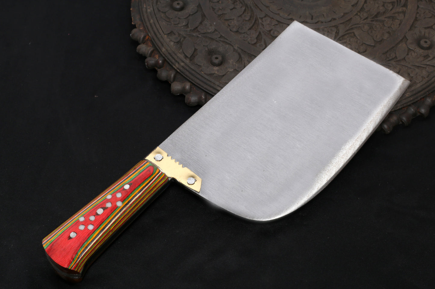 M Sami & Kaleem  1.5 KG/Color Handle, High-Carbon (Kamani) Meat Cleaver – Premium Bone Cutter, Wazirabad, Pakistan