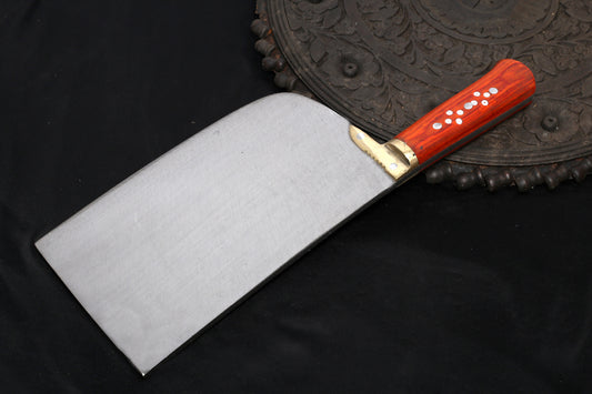 Nazir 1.25KG Rangin Cleaver / Thick Brass – High-Carbon Meat Chopper & Bone Cutter  | Buy Online in Pakistan