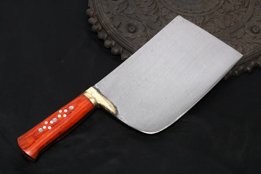 Nazir 1.25KG Rangin Pital Cleaver – High-Carbon Meat Chopper & Bone Cutter  | Buy Online in Pakistan
