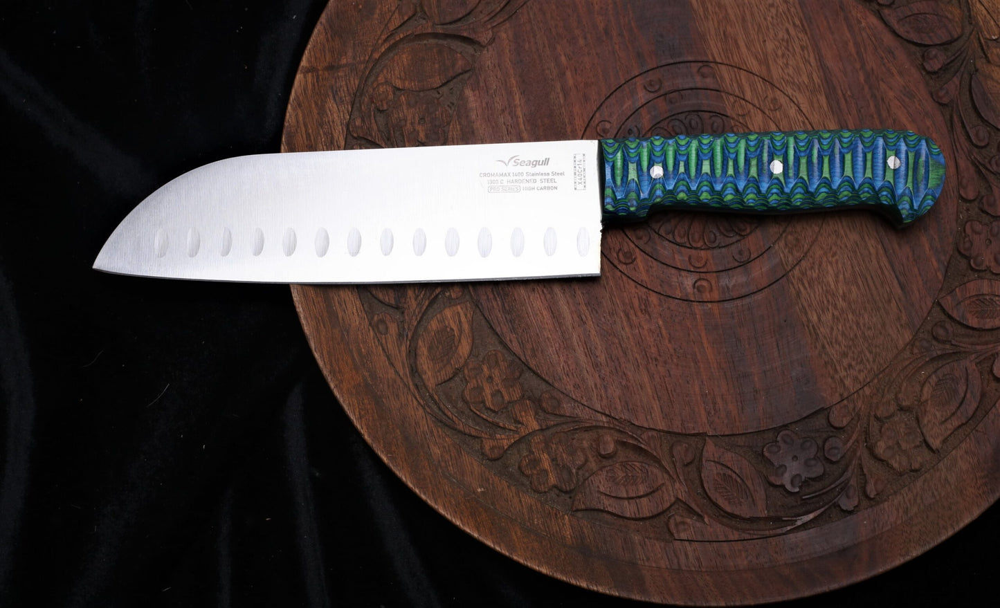 Seagull 5-Piece Professional Kitchen /Chef Knife Set | X40Cr14 Stainless Steel | Hand-Forged with Luxury Color Wood Handles | Deluxe Signature Gift Box