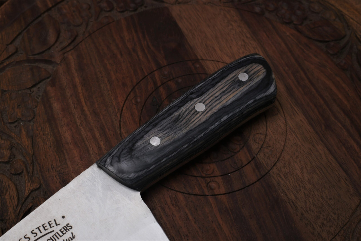 1PC Professional Skinning Knife  6" no 12C27 Stainless Steel Blade | Premium Color wood Handle