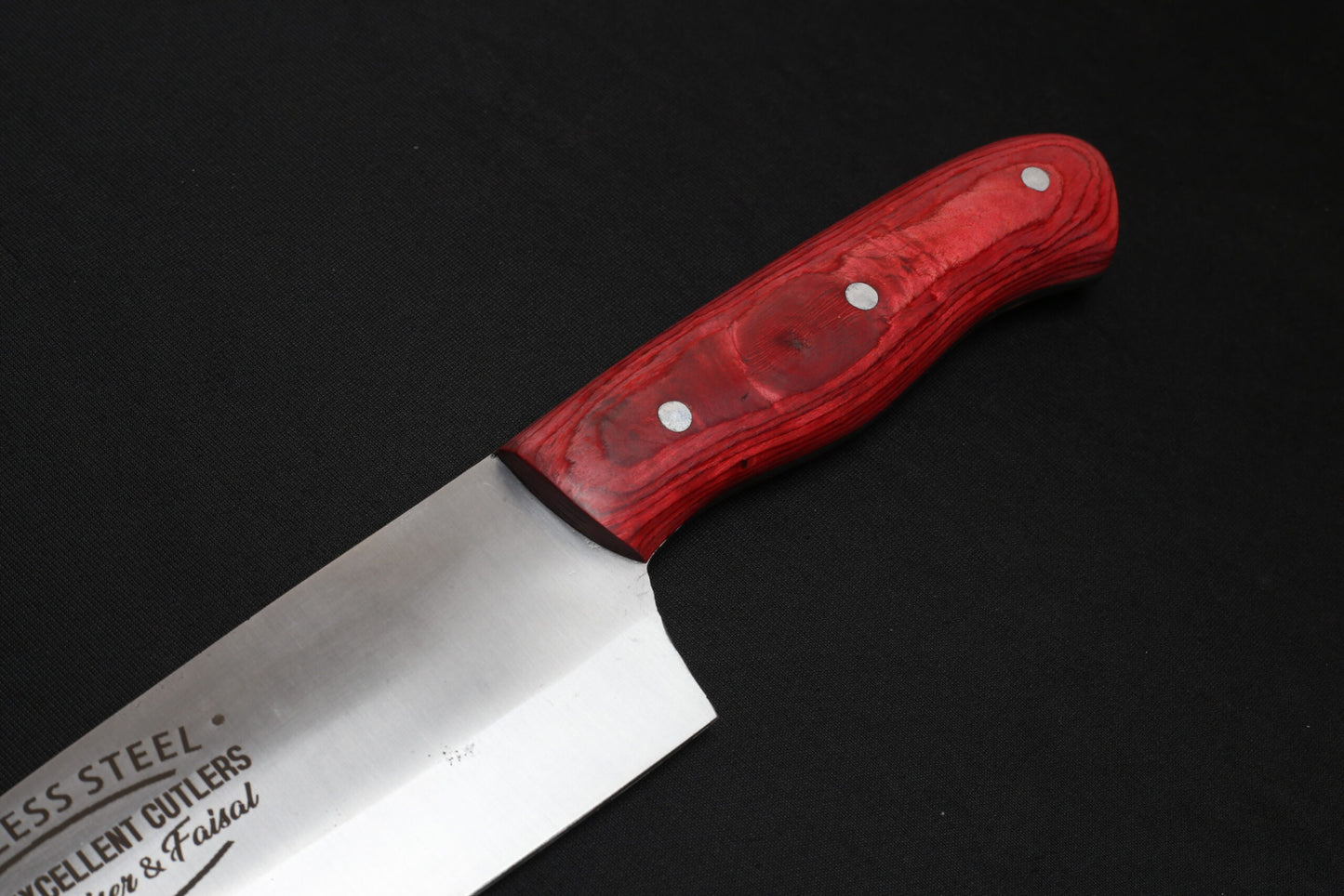 Classic 9 No Knife – Single Piece 12C27 Stainless Steel Blade with Colored Wood Handle (9” Blade)