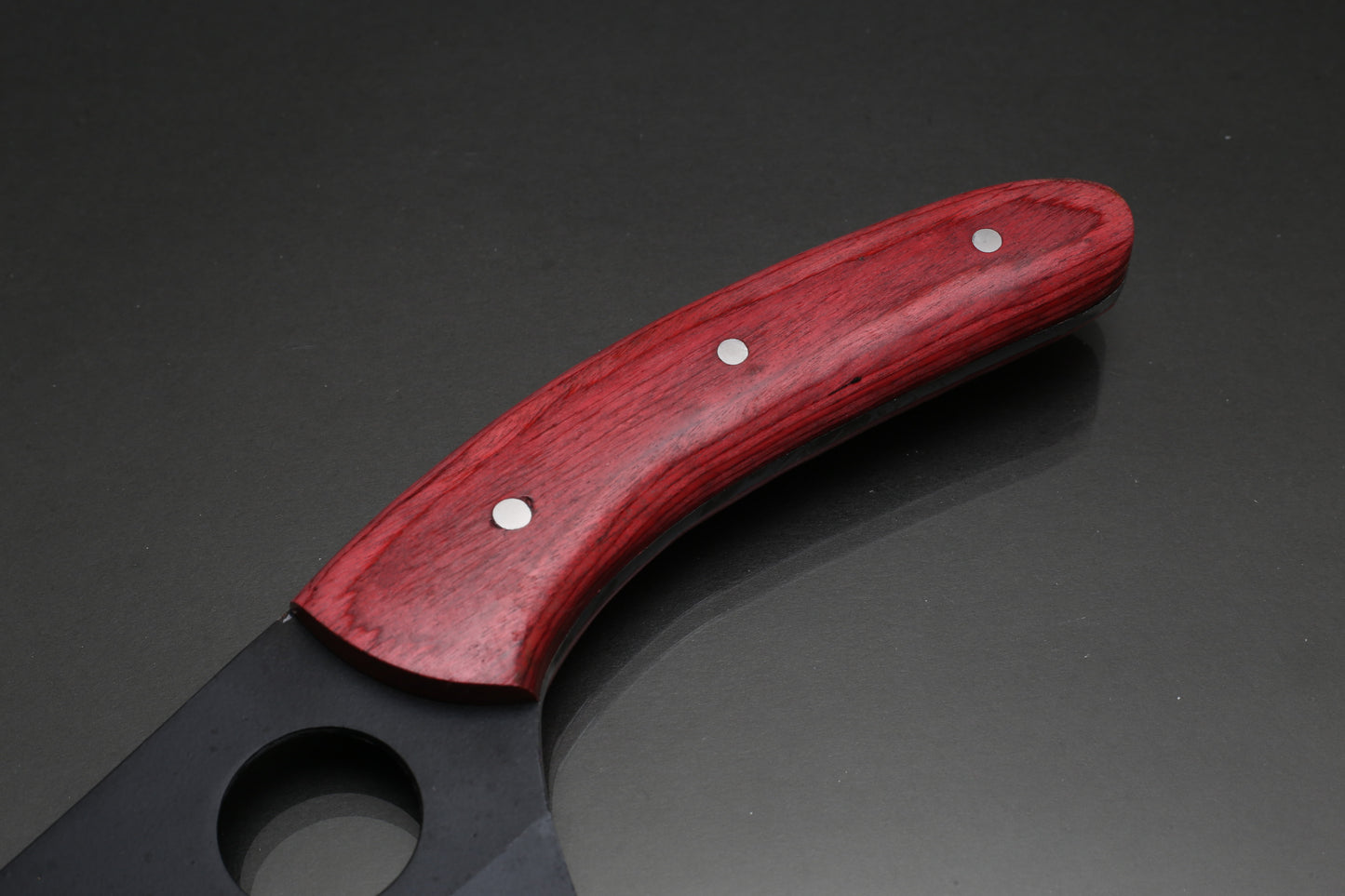 Excellent Cutlers 11" Husk Chef Knife – Powder Coated Blade & Pakkawood Handle