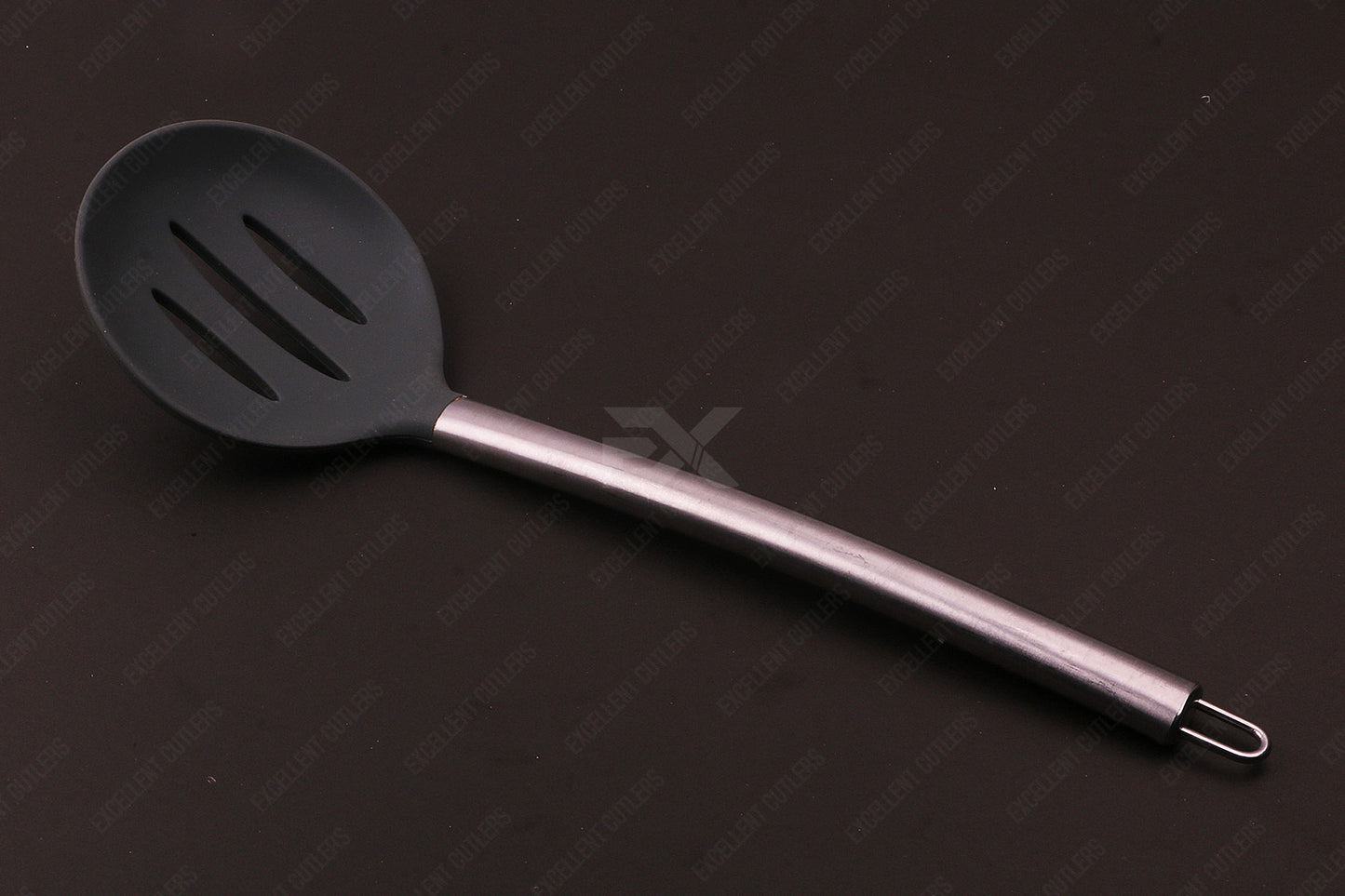 Kitchen Utensils Slotted Spoon Black 01