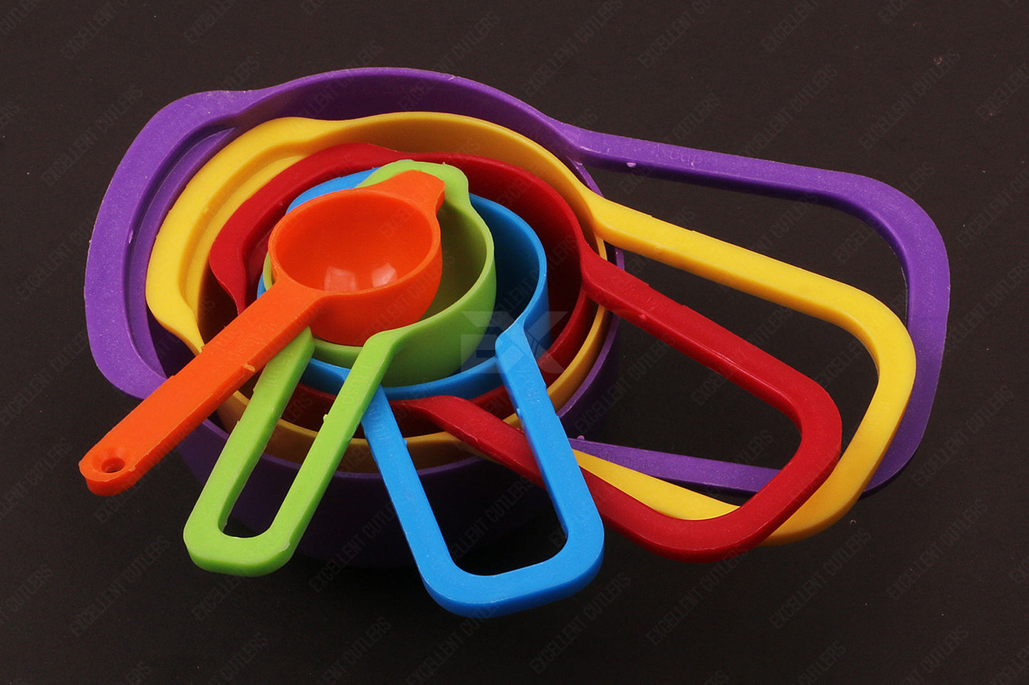 6 Spoon Fun Kitchen Multi-color Measuring Spoon