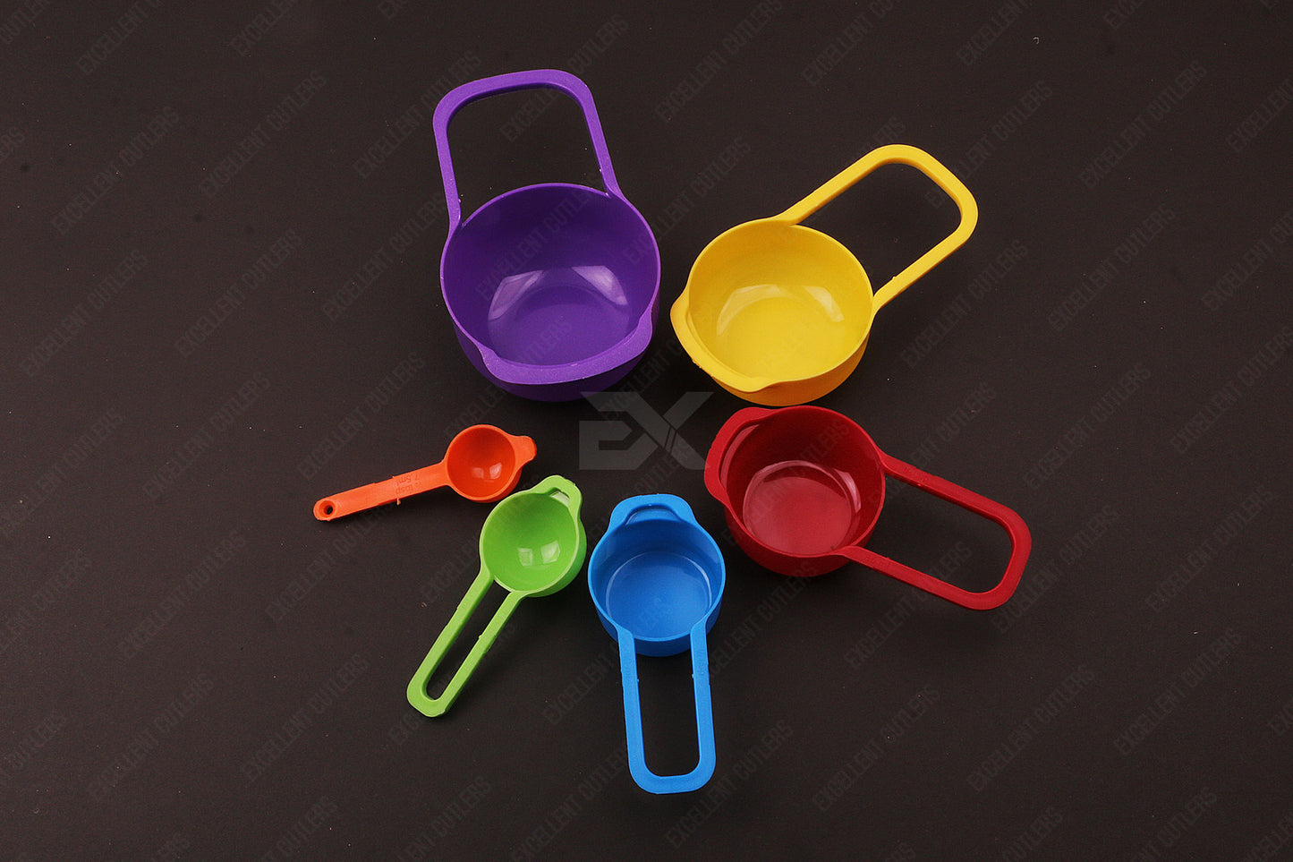 6 Spoon Fun Kitchen Multi-color Measuring Spoon