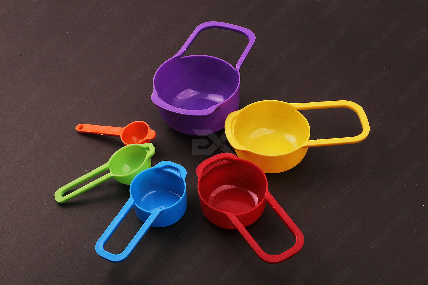 6 Spoon Fun Kitchen Multi-color Measuring Spoon