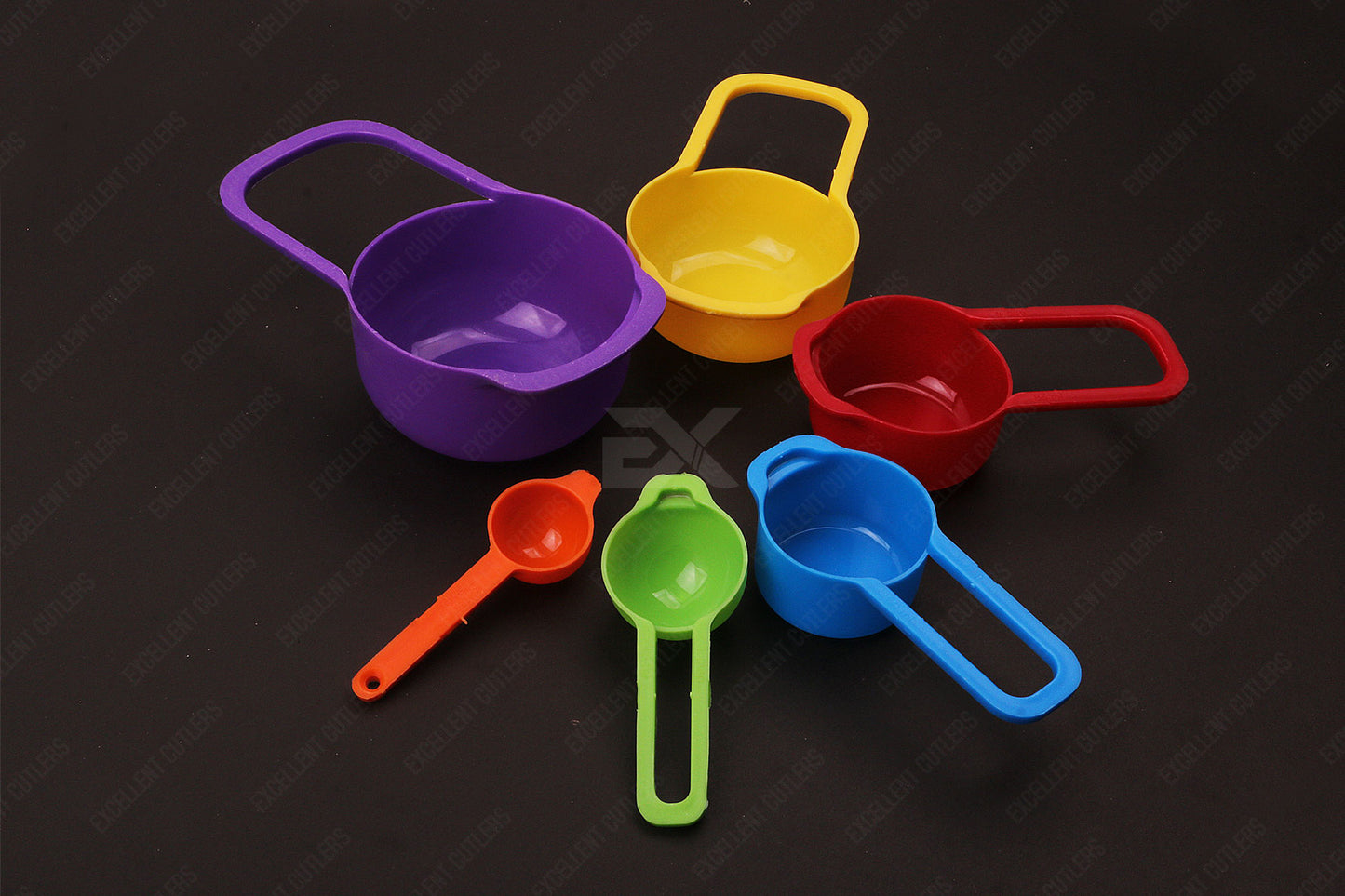 6 Spoon Fun Kitchen Multi-color Measuring Spoon