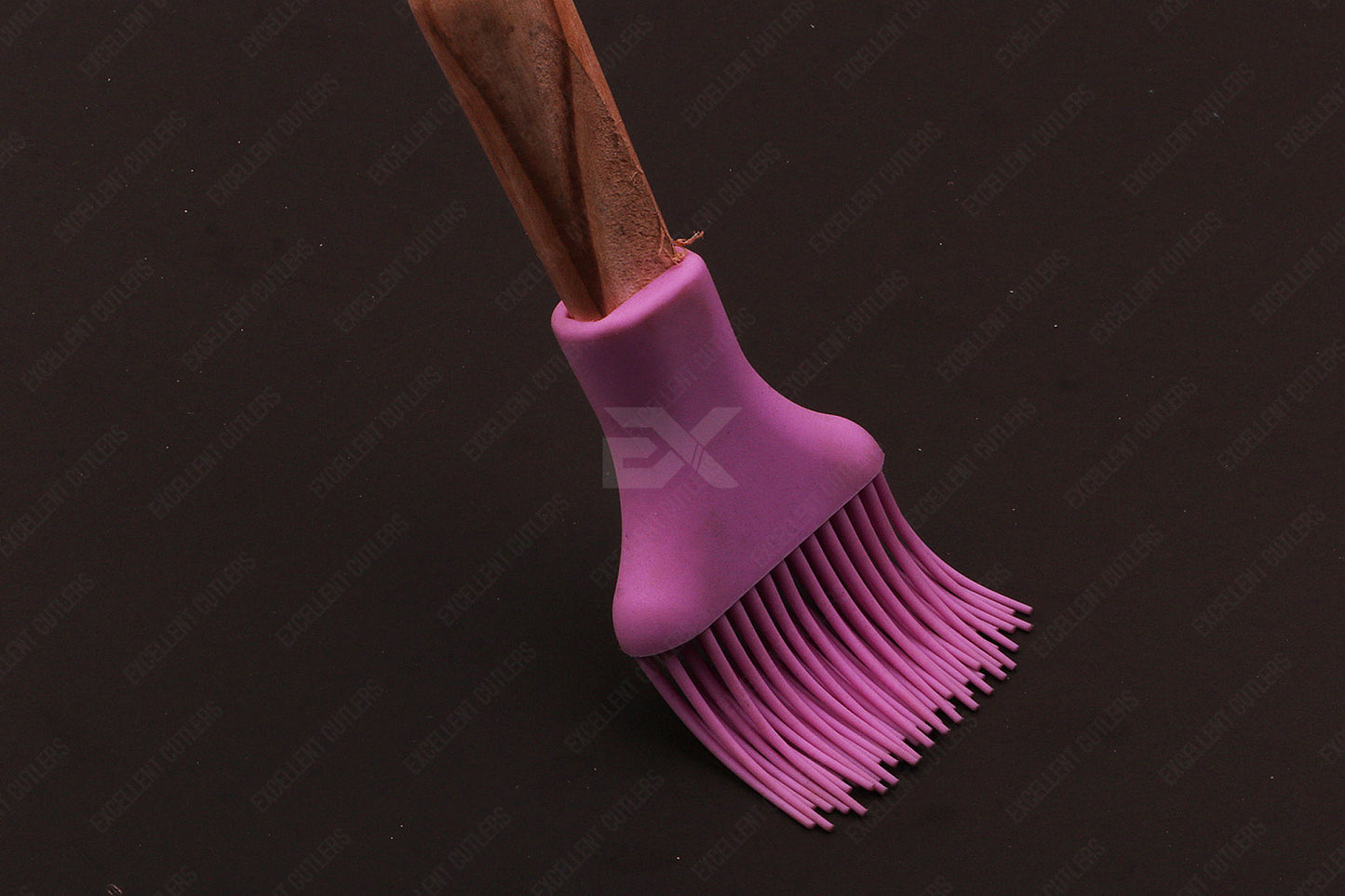 Silicone Oil Brush with Wooden Handle