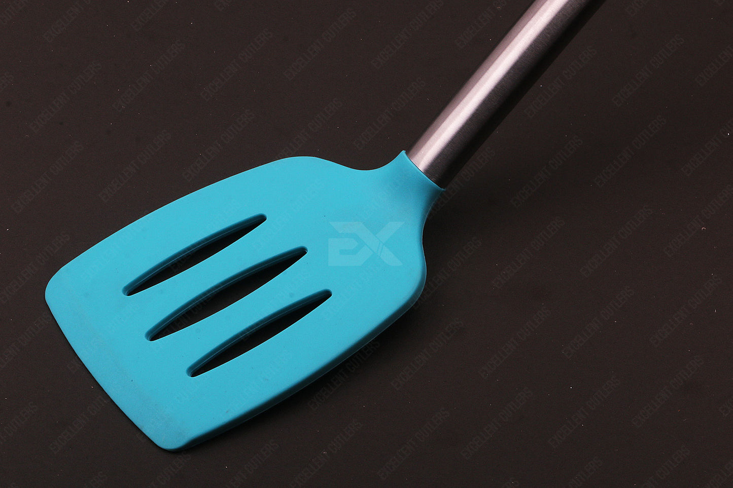 Kitchen Stainless Steel Handle Silicone Slotted Pancake Turner Spatula
