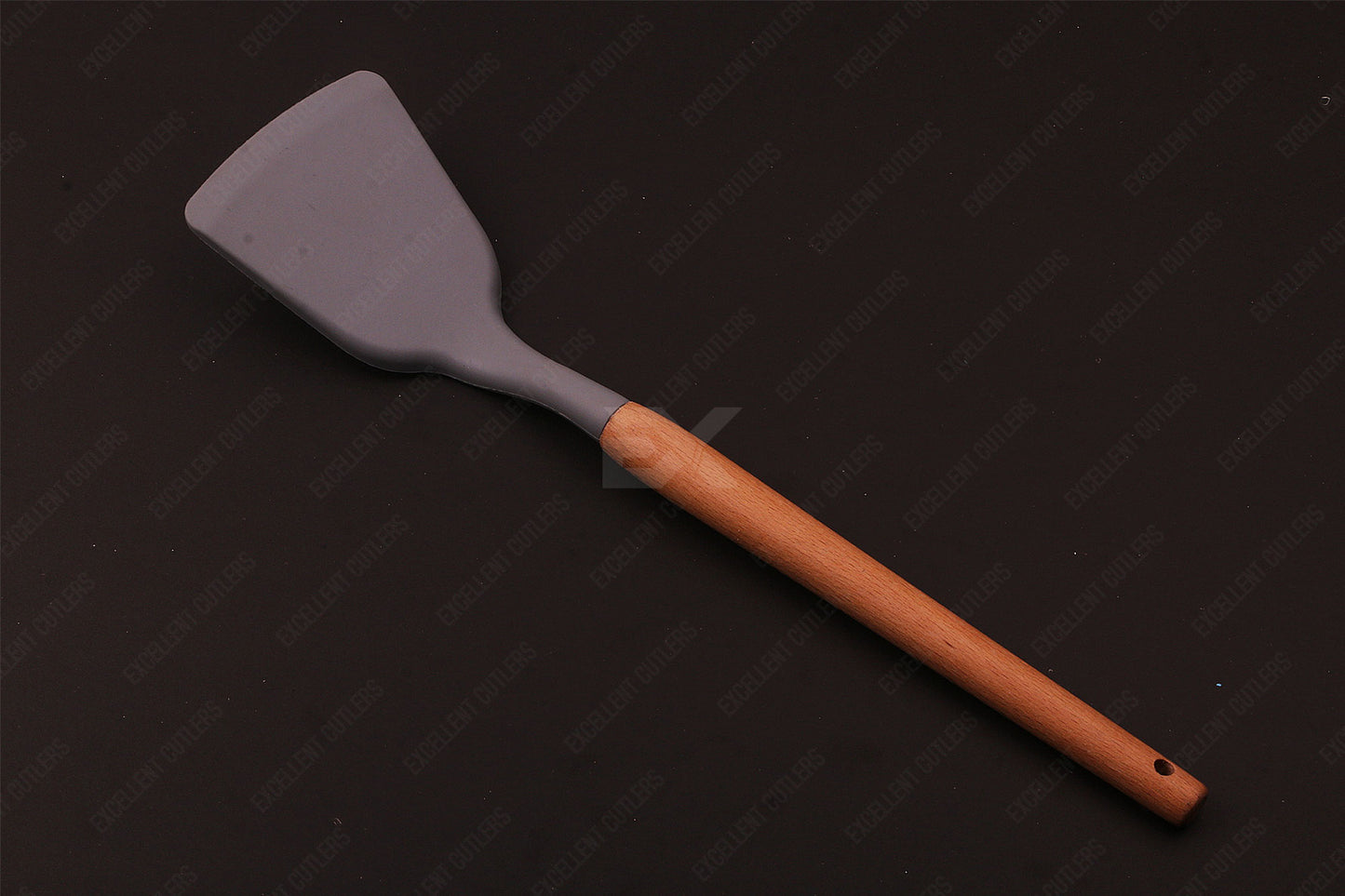Silicone Shovel Non-Stick Pan Spatula Cooking Shovel with Wood Handle