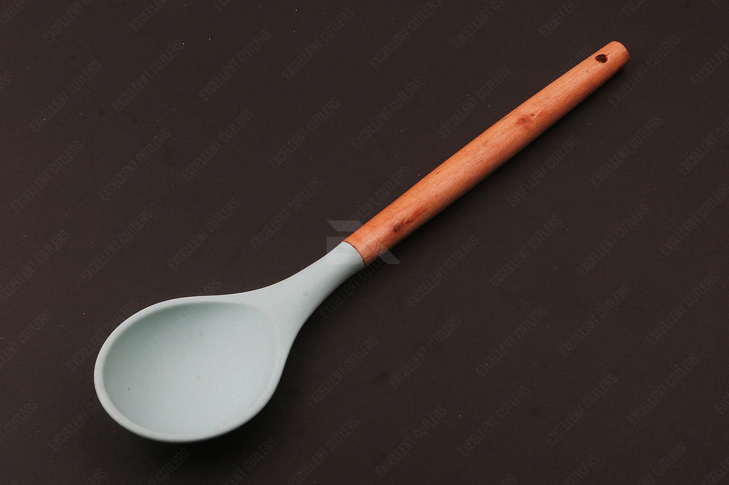Silicone Non Stick Kitchen Cooking Wooden Handle Spoon