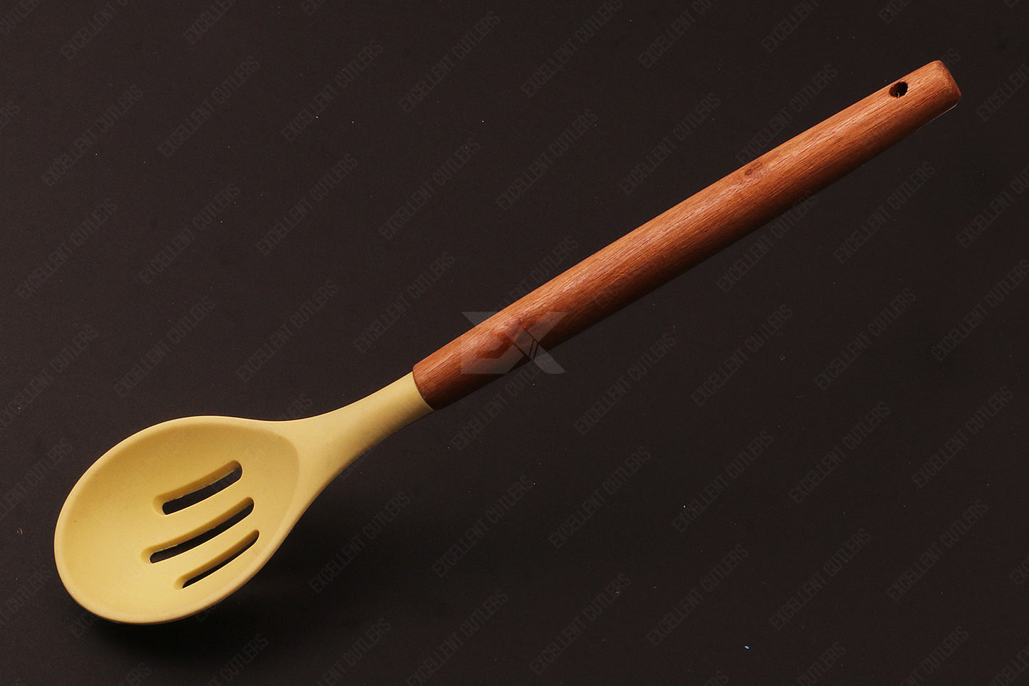 Cooking Slotted Spoon with Wooden Handel