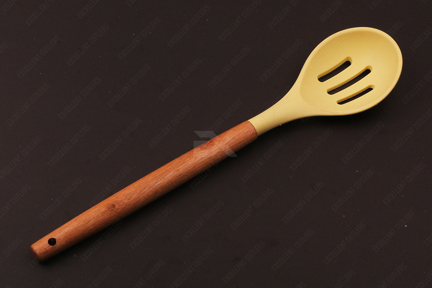 Cooking Slotted Spoon with Wooden Handel