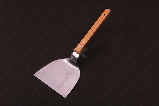 Sturdy Stainless Steel Spatula with Wooden Handle
