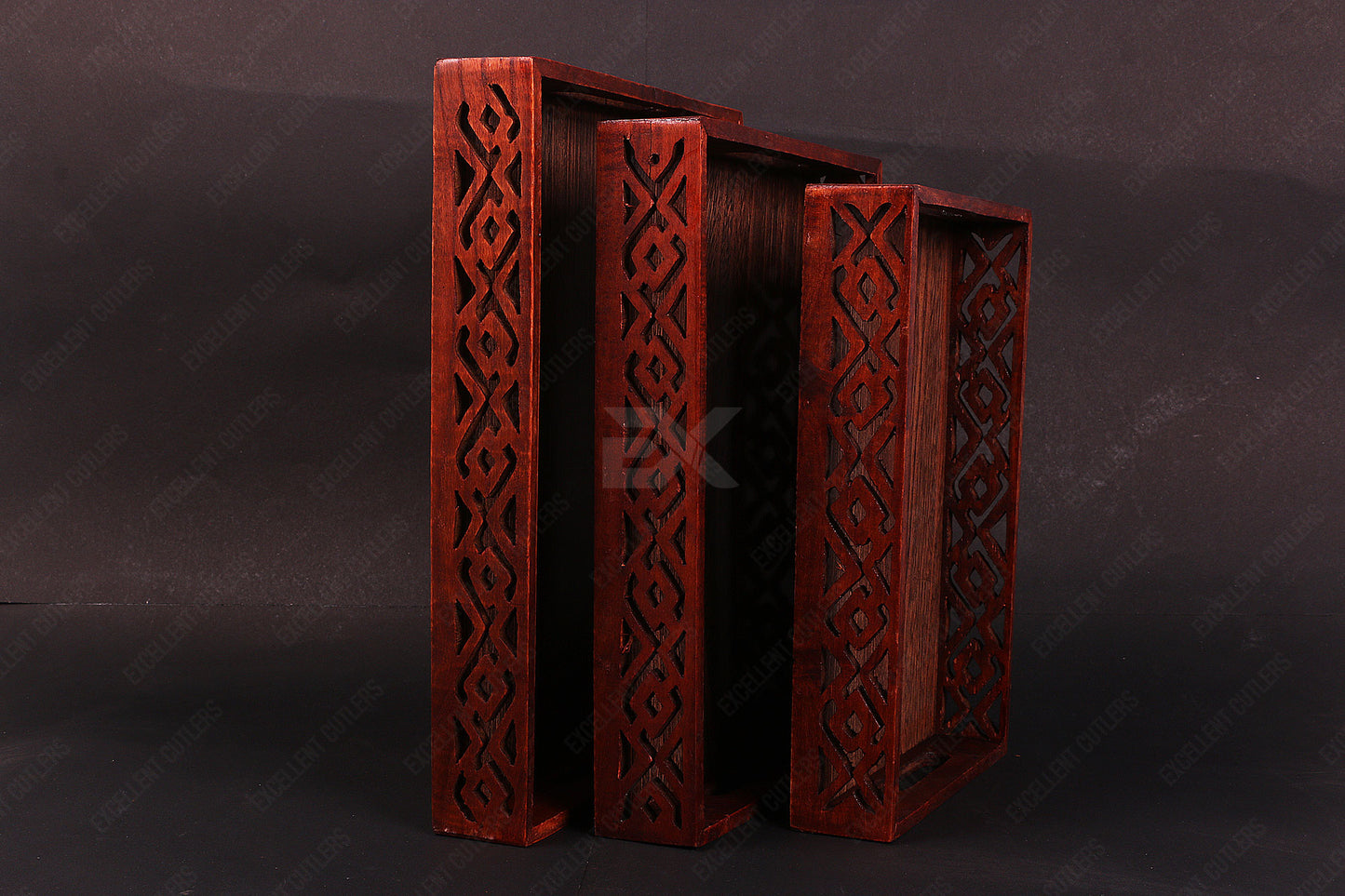 Beautiful Wooden Tray Set