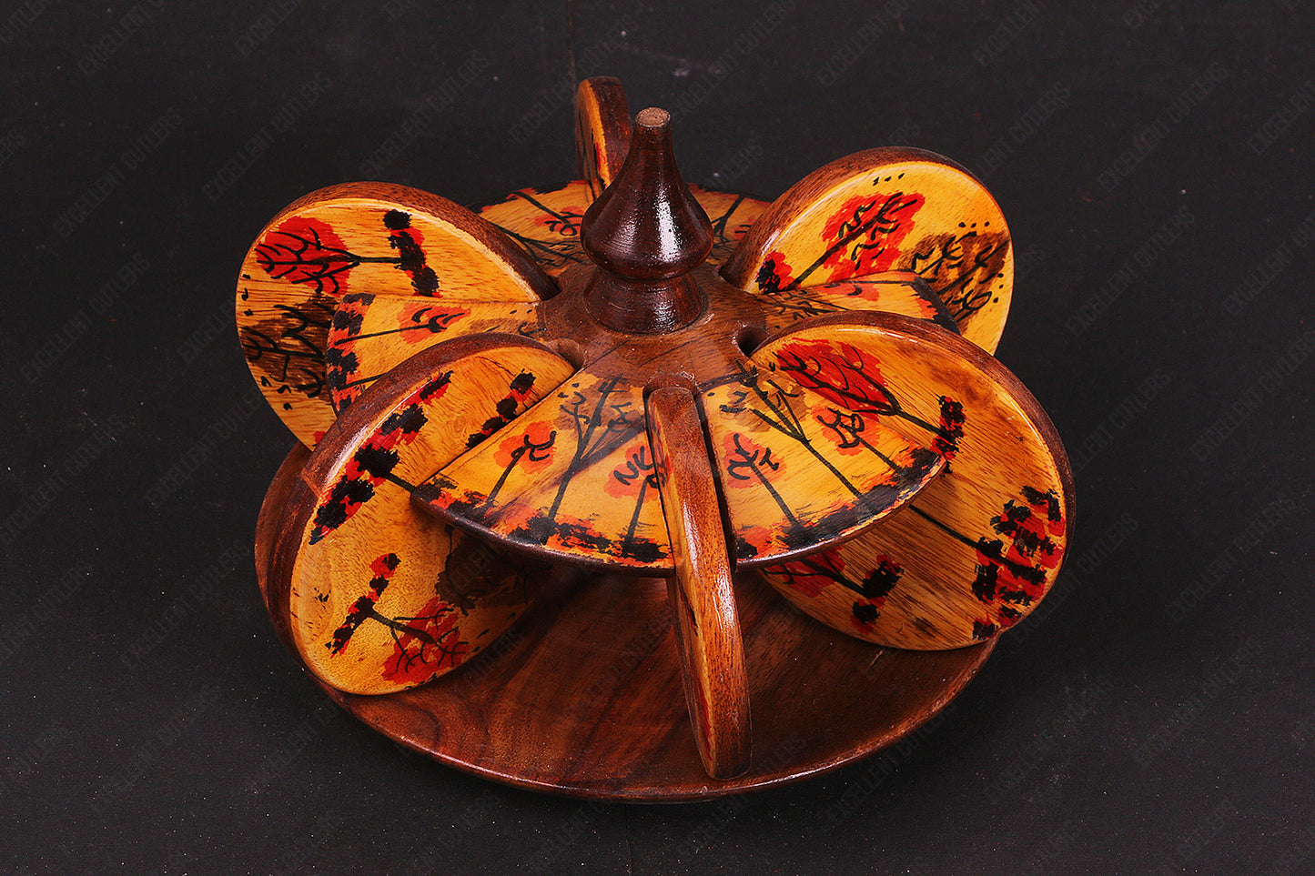 Wooden Hand-crafted & Hand-Painted Wooden Coasters