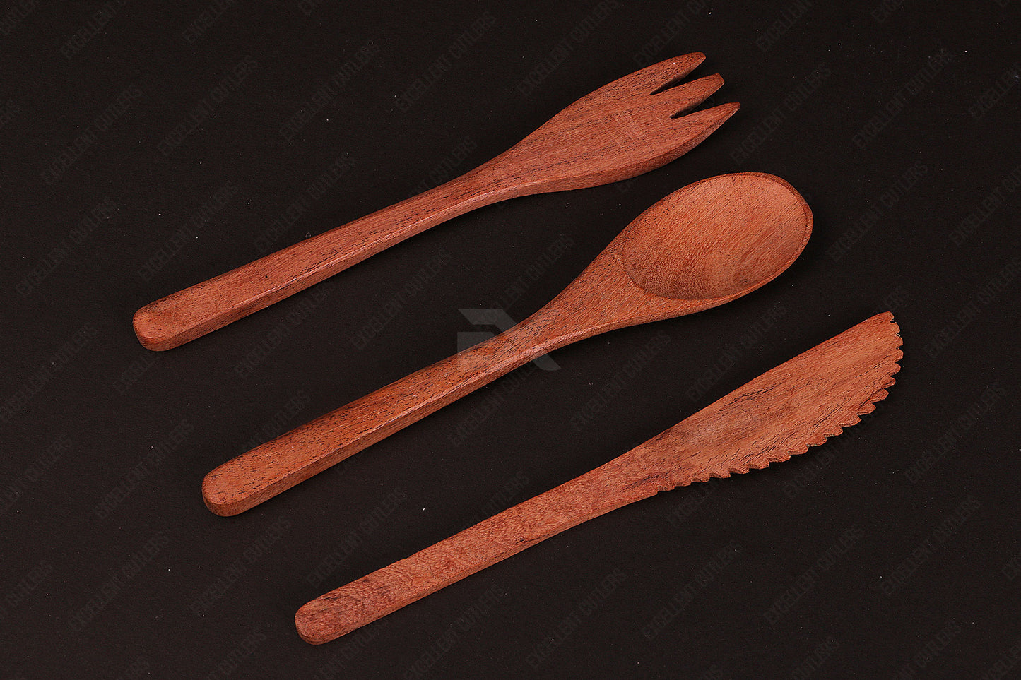 Wooden Cutlery 3 Pcs Set