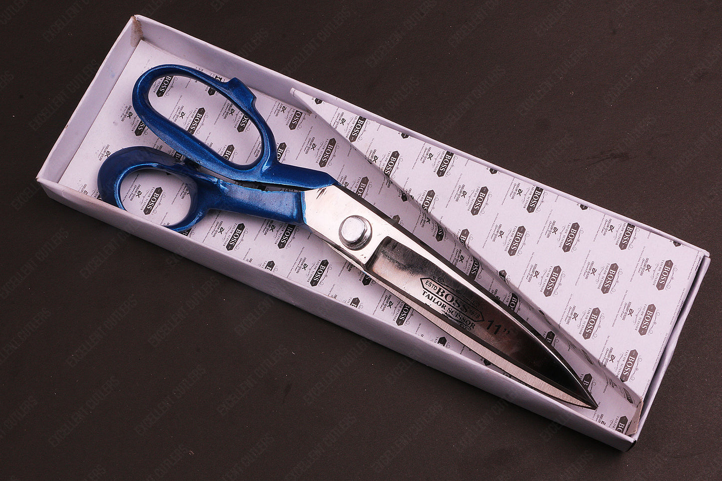 Professional Boss 11″ Tailor Scissor Blue Handle – Premium Quality Tailor Scissors for Precision Cutting