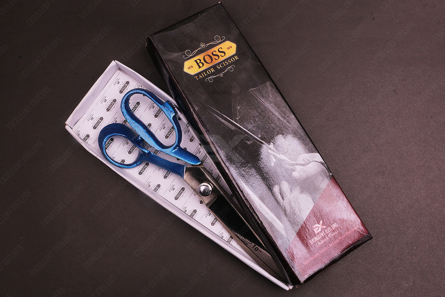 Professional Boss 10″ Tailor Scissor Blue – Premium Quality Tailor Scissors for Precision Cutting