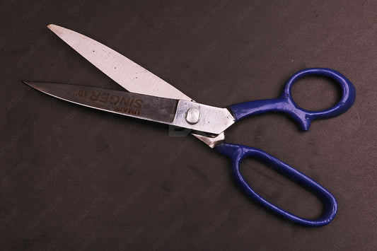Professional Singer 10″ Tailor Scissor Blue Handle – Premium Quality Tailoring Scissors for Precision Cutting