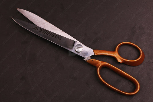 Professional Toshiba 10″ Tailor Scissor Gold – Precision Scissors for Tailoring and Fabric Cutting