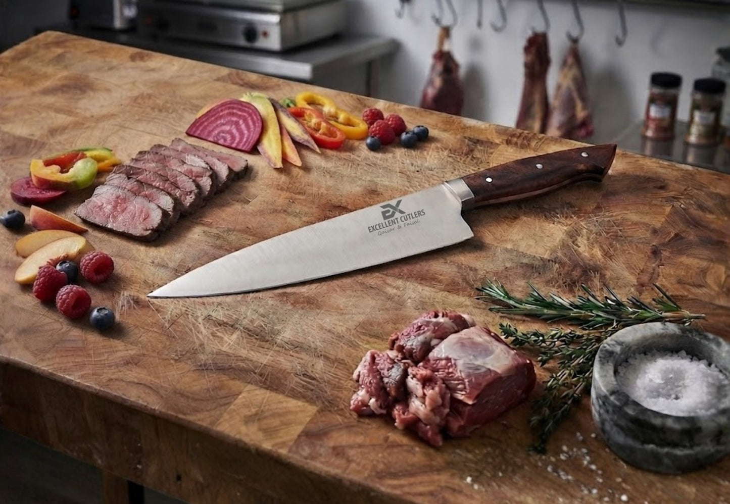 Traditional French-Style 10" Chef Knife | Premium Rosewood & Silver Bolster - 12c27 ss